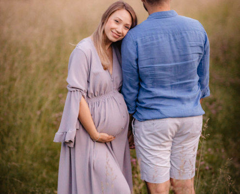 Babybauchshooting Rheinfelden Frühling